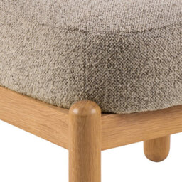 Furniture To Go Burley Lounge Chair In Beige Fabric And Oak - thumbnail 8