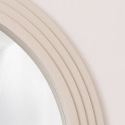 Melody Maison Large Beige Arched Wall Mirror - 90Cm X 75Cm - thumbnail 2