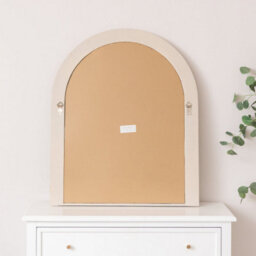 Melody Maison Large Beige Arched Wall Mirror - 90Cm X 75Cm - thumbnail 5