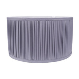 Valuelights Jess Powder Blue Fabric Ruched Pleated Large Drum Shade And Bulb (D)35Cm - thumbnail 2