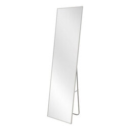 Thehotsale Silver-White Aluminum Alloy Frame Glass Full-Length Mirror Wall-Mounted Floor-Standing Dual-Use 40Cm W X 150Cm H - thumbnail 4