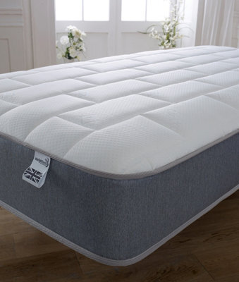 Starlight Beds Hybrid Spring And Memory Foam Mattress With Grey Border Euro Single 90 X 200 Mattress - image 1