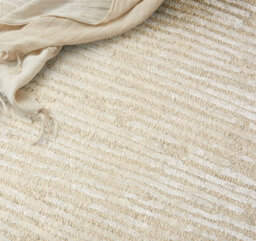 Cream Luxcelle Handmade Luxurious Modern Easy To Clean Wool Rug For Living Room, Bedroom - 160Cm X 221Cm - thumbnail 3