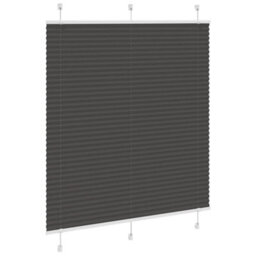 Berkfield Pleated Blind Black 115X150 Cm Fabric Width 114.4 Cm Polyester - thumbnail 3