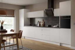 Kitchen Kit Larder Tall Unit 500mm W/ J-Pull Cabinet Door - Ultra Matt White - thumbnail 2