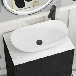 Royal Bathrooms Royal Bathroom Elmore 800mm Terracotta Clay Wall Mounted Countertop Bathroom Vanity Unit 2 Drawer With Cesar Basin - thumbnail 4