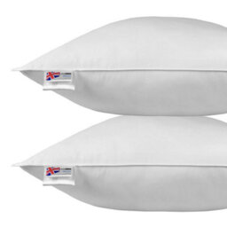"Homescapes Goose Feather & Down Euro Continental Square Pillow Pair - 80Cm X 80Cm (32""x32"")" - thumbnail 1