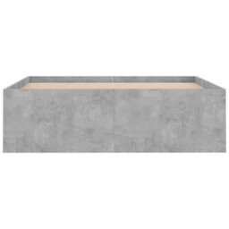 Berkfield Bed Frame Concrete Grey 120X200 Cm - thumbnail 6