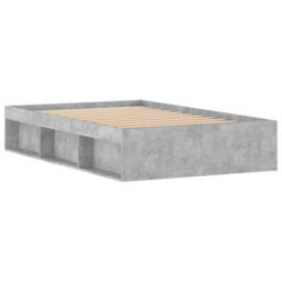 Berkfield Bed Frame Concrete Grey 120X200 Cm - thumbnail 8