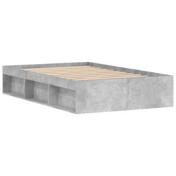 Berkfield Bed Frame Concrete Grey 120X200 Cm - thumbnail 5