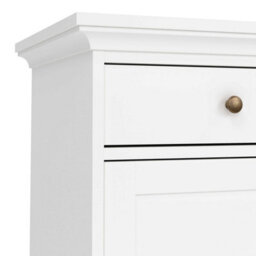 Wyld Haus Osaka Farmhouse White Wooden Sideboard 3 Doors 3 Drawers - thumbnail 9
