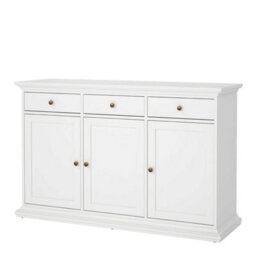 Wyld Haus Osaka Farmhouse White Wooden Sideboard 3 Doors 3 Drawers - thumbnail 5