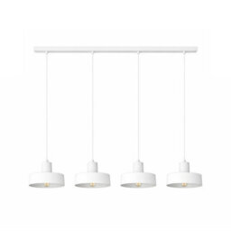 Luminosa Lighting Luminosa Velyo Bar Pendant Ceiling Light White 4X E27 - thumbnail 1