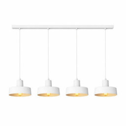 Luminosa Lighting Luminosa Velyo Bar Pendant Ceiling Light White 4X E27 - thumbnail 2