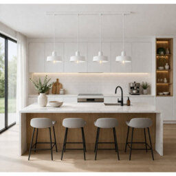 Luminosa Lighting Luminosa Velyo Bar Pendant Ceiling Light White 4X E27 - thumbnail 3