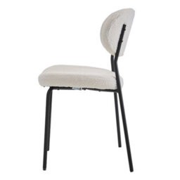 Living And Home Dining Chairs Set Of 2 Upholstered Dining Chair With Metal Frame - thumbnail 4