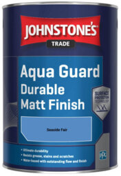 Johnstone's Trade Wood & Metal Aqua Guard Durable Matt Paint Seaside Fair 1L - thumbnail 2
