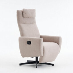 Matteo Grey Chenille Fabric Recliner Chair With Pillow Padded Seat & Footrest - thumbnail 2