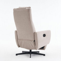 Matteo Grey Chenille Fabric Recliner Chair With Pillow Padded Seat & Footrest - thumbnail 7
