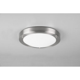 Luminosa Lighting Luminosa Condus Modern Bathroom Ceiling Light Nickel Matt Ip44 - Uk Stock - thumbnail 4
