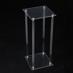 Living And Home Clear Tall Metal Floor Vase Flower Stand Wedding Centrepieces H 60Cm - thumbnail 3