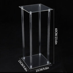 Living And Home Clear Tall Metal Floor Vase Flower Stand Wedding Centrepieces H 60Cm - thumbnail 5