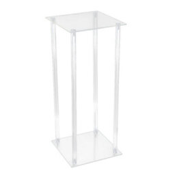 Living And Home Clear Tall Metal Floor Vase Flower Stand Wedding Centrepieces H 60Cm - thumbnail 4