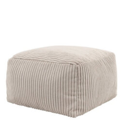 Icon Dalton Xl Jumbo Cord Recliner Bean Bag And Footstool, Stone - thumbnail 5