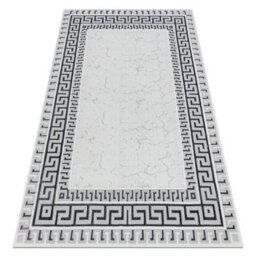 RugsX Carpet Allure 1960 Greek Key, Frame - Structural, Stylish, Glamour White Grey 160X220 Cm - thumbnail 4
