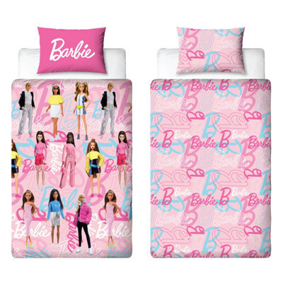 Barbie Unboxed Single Duvet Cover And Pillowcase Set - image 1