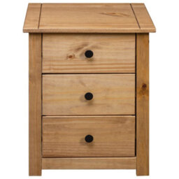 Berkfield Bedside Cabinet 46X40X57 Cm Pinewood Panama Range - thumbnail 5