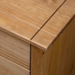 Berkfield Bedside Cabinet 46X40X57 Cm Pinewood Panama Range - thumbnail 8