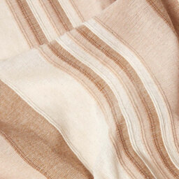 Homescapes Cotton Morocco Striped Beige Throw, 255 X 360 Cm - thumbnail 4