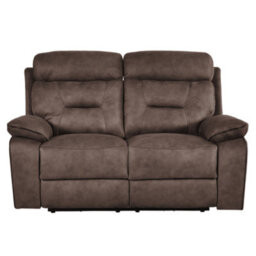 Furniture Instore Foster Brown Fabric Electric Recliner 2 Seater