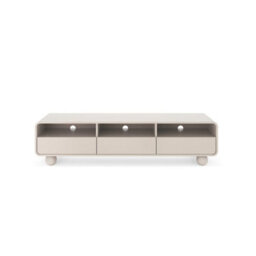 Arte Albion Tv Cabinet 180Cm - Cashmere Finish, Push-To-Open Drawers & Open Media Storage - thumbnail 2