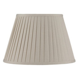 Pacific Lifestyle 35Cm Taupe Poly Cotton Pleated Lampshade For Table Lamps - thumbnail 4