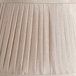 Pacific Lifestyle 35Cm Taupe Poly Cotton Pleated Lampshade For Table Lamps - thumbnail 3