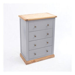 Cabinet Bits Bicarri 4 Drawer Chest Of Drawers Brass Knob - thumbnail 3