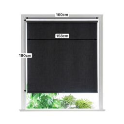 GoodHome Novan Cordless Black Blackout Roller Blind (W)160Cm (L)180Cm - thumbnail 6