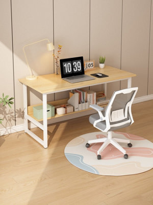 Computer Office Desk For Student And Work- Desk With Shelf - Modern Computer Desks - Home Office (120X50X75Cm). - image 1
