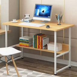 Computer Office Desk For Student And Work- Desk With Shelf - Modern Computer Desks - Home Office (120X50X75Cm). - thumbnail 7