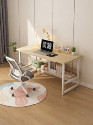 Computer Office Desk For Student And Work- Desk With Shelf - Modern Computer Desks - Home Office (120X50X75Cm). - thumbnail 2