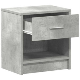 Berkfield Bedside Cabinets 2 Pcs With Drawer Concrete Grey 39X28X41 Cm - thumbnail 5