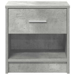 Berkfield Bedside Cabinets 2 Pcs With Drawer Concrete Grey 39X28X41 Cm - thumbnail 4