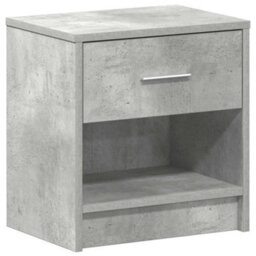 Berkfield Bedside Cabinets 2 Pcs With Drawer Concrete Grey 39X28X41 Cm - thumbnail 6