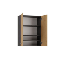 Pola Mini Dd Cabinet Anthracite Artisan Oak - thumbnail 3