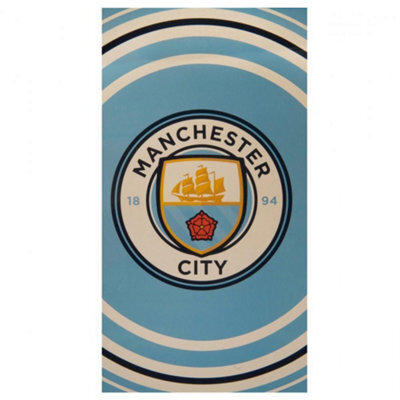 Manchester City Fc Pulse Towel Blue (One Size)