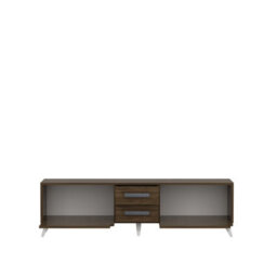 Decorotika Tex Tv Stand For Tv's Up To 70 Inch Walnut - thumbnail 3