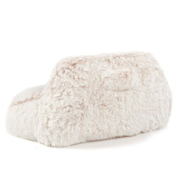 Fluffy Fleece Reading Cushion Pillow With Arms Lumbar Chair Support - thumbnail 5
