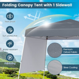 Gainoom 300 X 300 Cm Pop Up Canopy Tent Greyfoldable Outdoor Patio Shelter Gazebo - thumbnail 6
